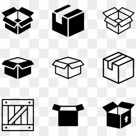 Boxes Icon Png - Box Icon Vector Free, Transparent Png - box icon png