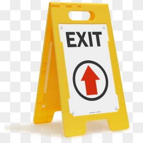 Stand Up Exit Sign, HD Png Download - double sided arrow png
