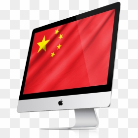 China Flag Imac - Mac Graphic Design, HD Png Download - china flag png