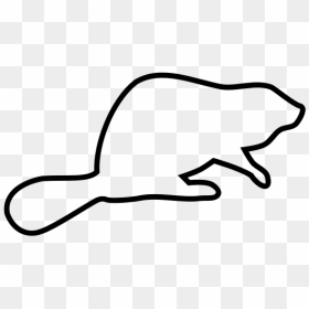 Beaver Outline - Transparent Beaver Clipart Black And White, HD Png Download - beaver png