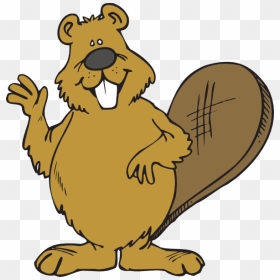 Beaver Waving Clip Art At Clker - Beaver Clipart Png, Transparent Png - beaver png