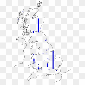 Map Of Wikimedia Uk Events In 2016-17 - Map, HD Png Download - bars png