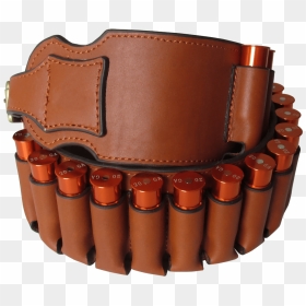 Leather Shotgun Belt Ammo Holder - Leather Shotgun Shell Holder, HD Png Download - ammo png