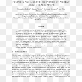 Document, HD Png Download - theatre masks png