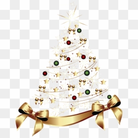 Transparent Background Gold Christmas Tree Png, Png Download - christmas tree .png