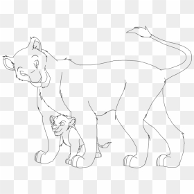 Lion And Lioness Drawing At Getdrawings - Lion Guard Lion Base, HD Png Download - lioness png