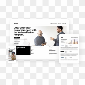 Restructured Site For Better Usability And Readability - Website, HD Png Download - verizon png