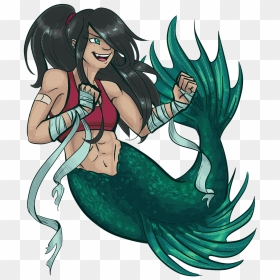 Boxing Mermaid, HD Png Download - fighter png