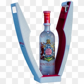 Monte Carlo Vodka Swarovski Bottle 750ml - Vodka Swarovski, HD Png Download - vodka bottle png