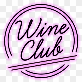 Wine Club Logo Pink Trans Bkg - Calligraphy, HD Png Download - bars png