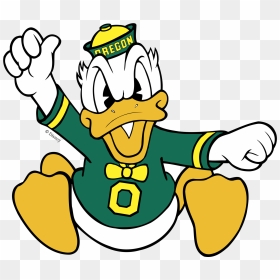 Oregon Ducks Logo Png Transparent & Svg Vector - Mascot University Of Oregon Logo, Png Download - ducks png
