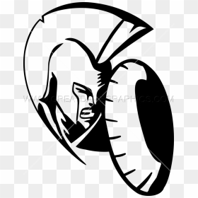 Transparent Trojan Clipart - Spartan Head Logo Vector, HD Png Download - spartan png