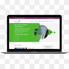 Pennies Website Homepage Displayed On Macbook Laptop - Portable Network Graphics, HD Png Download - pennies png