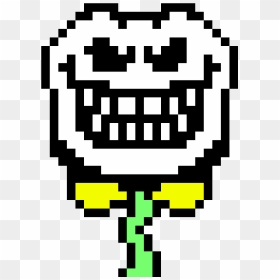 Flowey Face N°2- Undertale - Cartoon, HD Png Download - vhv