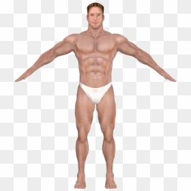Muscle-man - Billy Herrington 3d Model, HD Png Download - muscle man png