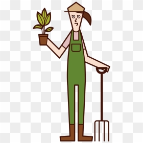 Illustration Of Gardener And Garden Designer - Garden Designer, HD Png Download - gardener png