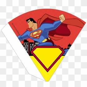 Superman Comic, Free Printable Cones - Cone Do Super Man, HD Png Download - superman comic png