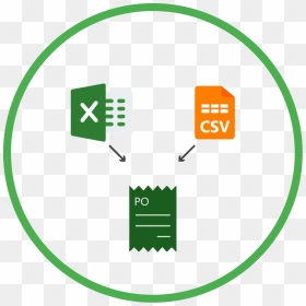 Import Purchase Order From Csv/excel File - Import Csv Icon, HD Png Download - excel png