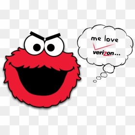 Clipart Cookie Monster, HD Png Download - verizon png