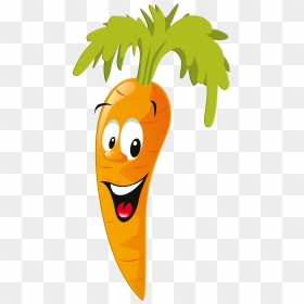 Food Clipart Carrot - Vegetable Clipart With Face, HD Png Download - food clipart png