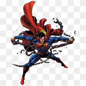 He Moves To The Bustling City Of Tomorrow, Metropolis, - Superman Break The Chains, HD Png Download - superman comic png