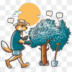 Work As A Gardener In Australia - Cartoon, HD Png Download - gardener png