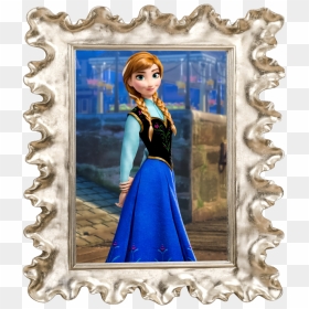Quadro Da Anna - Frozen Characters Solo, HD Png Download - moldura frozen png