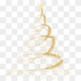 Transparent Tinsel Png - Christmas Tree Gold Png, Png Download - tinsel png