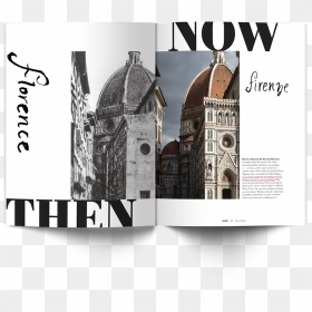 Here And There Is A Two-sided Magazine Highlighting - Cathedral Of Santa Maria Del Fiore, HD Png Download - double sided arrow png
