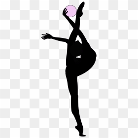 Rhythmic Gymnastics Silhouette Png Clipart , Png Download - Rhythmic Gymnastics Transparent Background, Png Download - gymnastics png