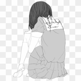 Svg Free Library Anime Broken Heart Quotation Manga - Depressed Sad Anime Girl Png, Transparent Png - manga png