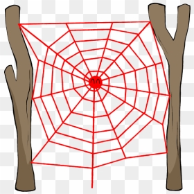 Spider Web Cartoon Png, Transparent Png - corner spider web png