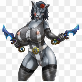 Bustycat In Heat Without Backgrounds - Demon, HD Png Download - heat png