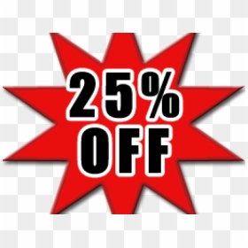 25% Off Png Transparent Images - Graphic Design, Png Download - 25% off png