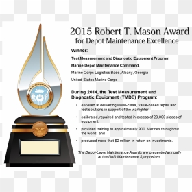 Return To The Mpp Awards Page - Robert T Mason Award For Depot Maintenance, HD Png Download - awards png