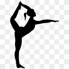 Stretching Health Exercise - Gymnastics Silhouette, HD Png Download - gymnastics png