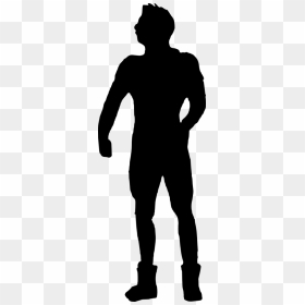 Transparent Bodybuilder Silhouette Png - Man Wearing Cowboy Boots Silhouette, Png Download - muscle man png