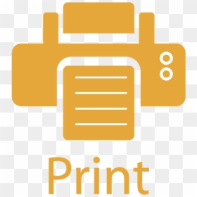 Print This Page - Yellow Print Icon Png, Transparent Png - fax icon png