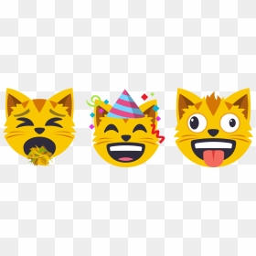 More Exciting Emoji Theme Packs To Come - Party Cat Emoji, HD Png Download - cat emoji png