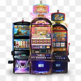 A Trio Of Slot Machines - Slot Machine Png, Transparent Png - slot machine png