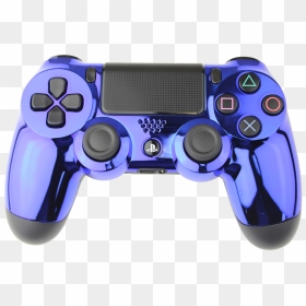 Blue Chrome Rapid Fire Playstation 4 Controller , Png - Chrome Playstation Controller Transparent Background, Png Download - playstation 4 png
