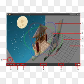 Perspective View - 3d Animation Multiplane Camera, HD Png Download - perspective grid png