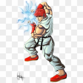 Png Ryu Drawing Hadouken - Street Fighter 1987 Ryu, Transparent Png - hadouken png