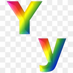 Letter, Y, 3d, Abc, Alphabet, Rainbow, Gradient, Bright - Rainbow Letter Y Png, Transparent Png - bright png
