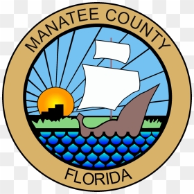 Manatee County Government Seal - Manatee County, Florida, HD Png Download - manatee png