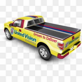 Back View Yellow - Pickup Truck, HD Png Download - back of car png