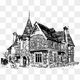 Old House Drawing Transparent, HD Png Download - old house png