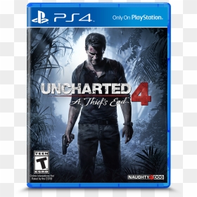 A Thief"s End On Playstation - Uncharted 4 Ps4 Disk, HD Png Download - playstation 4 png