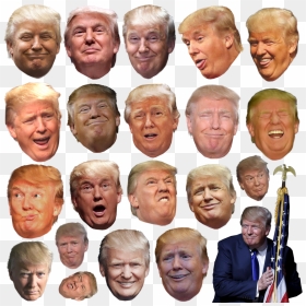 Trump Exploitable , Png Download - Many Trump Heads, Transparent Png - trumps hair png