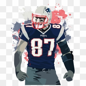 Patriots Vector Helmet - Rob Gronkowski Png, Transparent Png - patriots helmet png